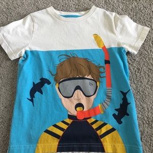 Mini Boden Snorkeler Boys T-shirt size 4-5